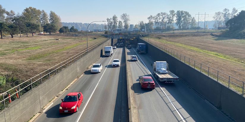 Highway 99 southbound slow lane closed through Massey Tunnel this weekend