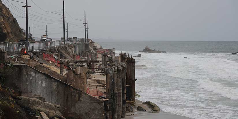 Rare October storm brings heavy rain and threat of mudslides to Southern California