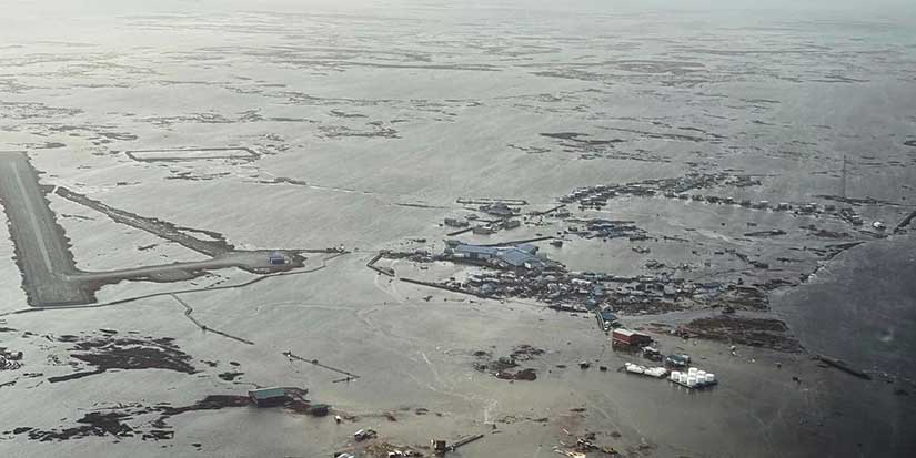 Alaska storms drive 1,500 from their homes and 2 villages are decimated