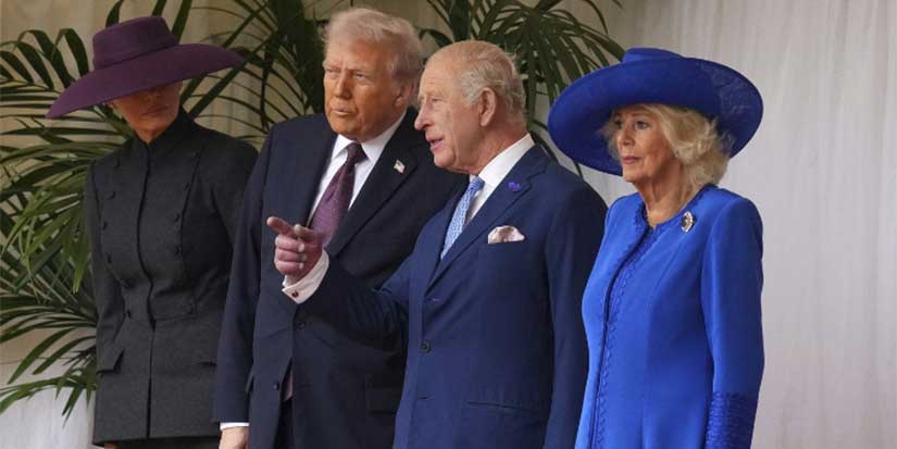 The Latest: Trump enjoys UK royal pageantry as critics warn of a 'dangerous moment' in US