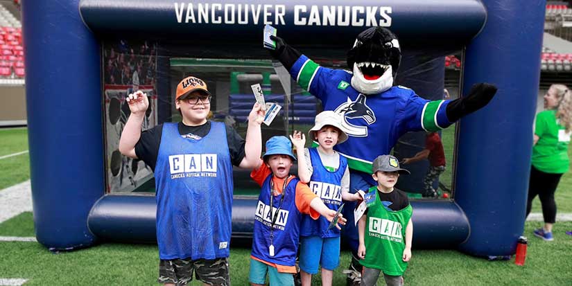 Canucks, Whitecaps and Lions lead the way at Canucks Autism Network Sports Day