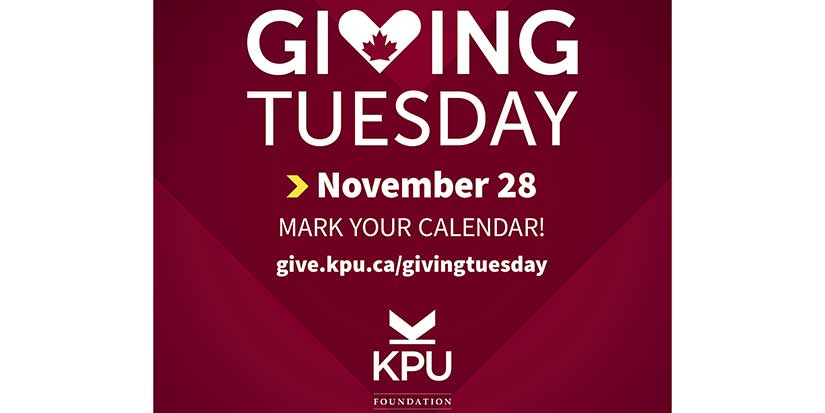 KPU community gives students helping hand through GivingTuesday charitable campaign