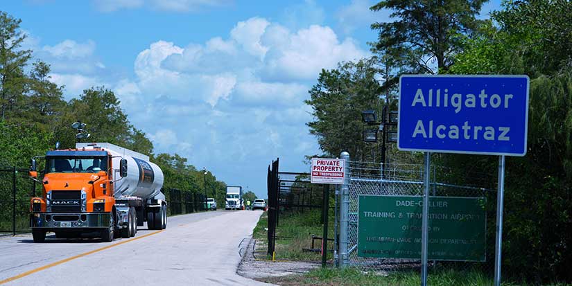Florida officials didn't disclose funding request for 'Alligator Alcatraz' facility, lawsuit says