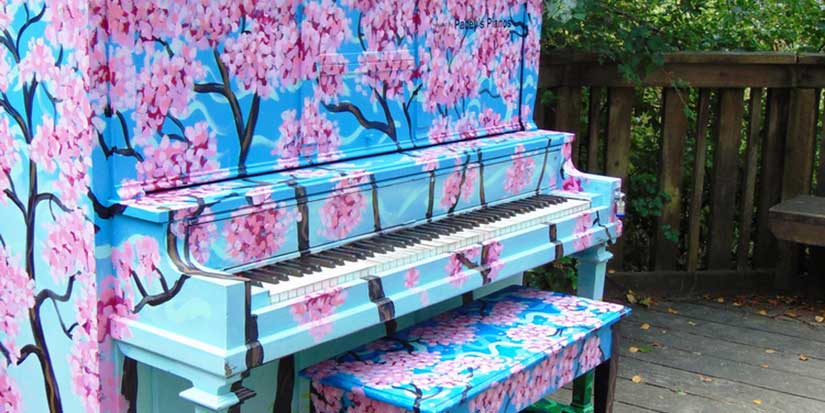Play on painted pianos in unexpected places around Richmond