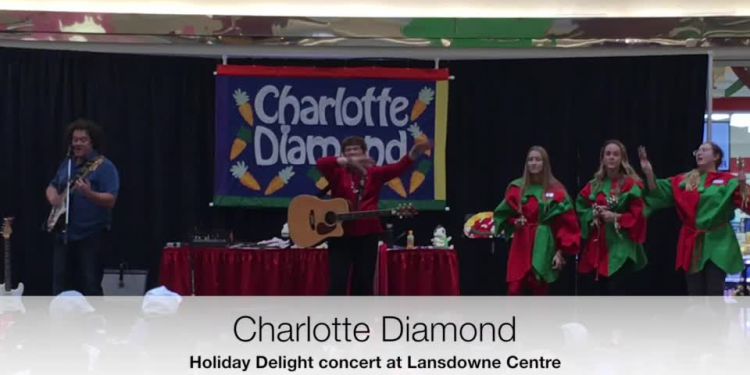 Charlotte Diamond welcomes Santa