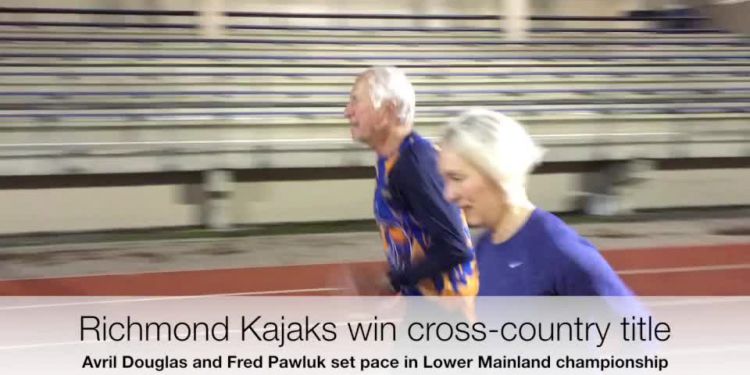 Kajaks are cross-country champions. With seasoned runners Avril Douglas and Fred Pawluk helping set the pace, all of the Richmond Kajaks’ training paid off in their winning the Lower Mainland cross-country championship.