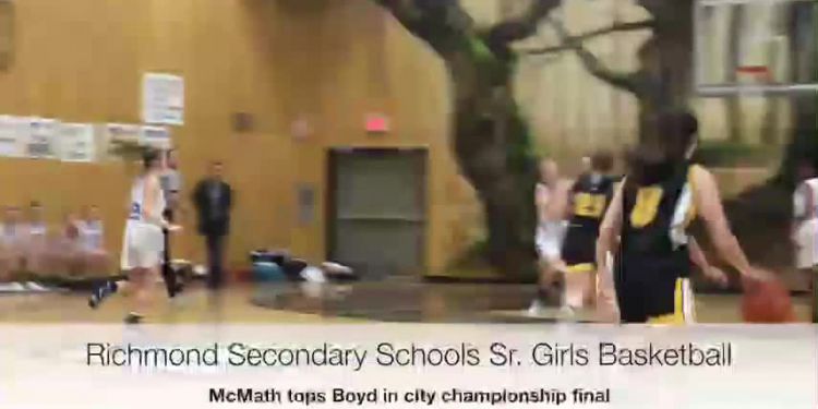 McMATH WINS 5th CITY TITLE IN A ROW. En route to the Lower Mainland playdowns, McMath’s senior girls’ basketball team won the Richmond championship Thursday defeating Hugh Boyd Trojans in the final.