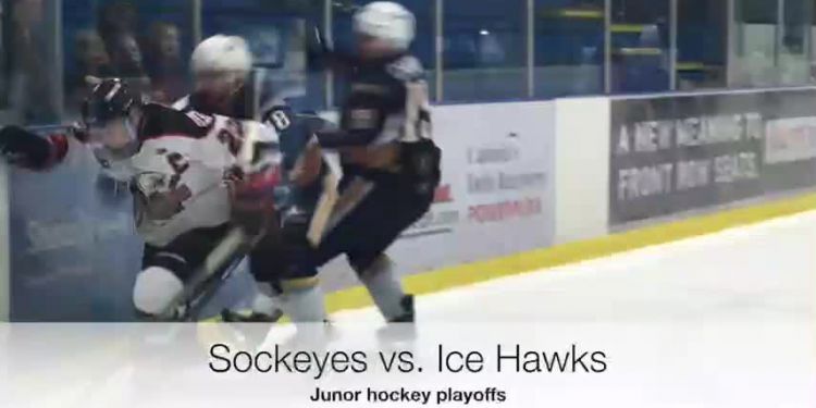 Tunnel series. Richmond Sockeyes will be looking for a win Tuesday in Delta when their playoff series with the Ice Hawks resumes. The Hawks lead the Tom Shaw Conference final 2 games to 0. Game 4 is set for Minoru Arenas 7 p.m. Thursday.
