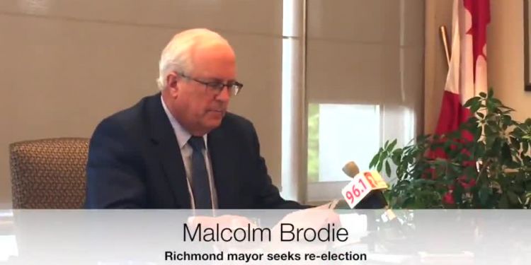 Mayor of Richmond since 2001, Malcolm Brodie announced Tuesday he is seeking re-election.