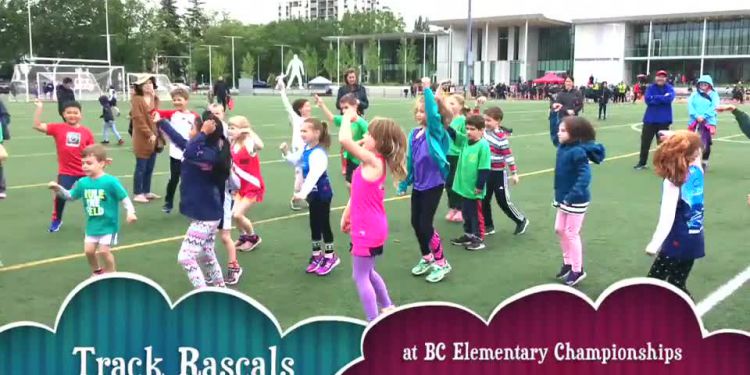 Track Rascals at B.C. elementary championships