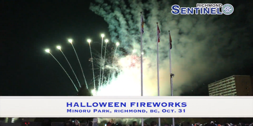 Minoru hosts Halloween Fireworks Festival