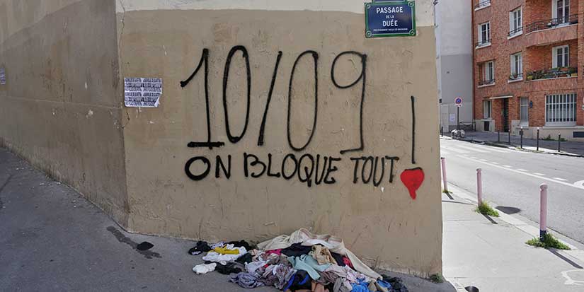 'Block Everything' protests and pigs' heads roil France as Macron installs new PM