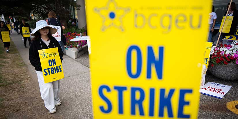 All B.C. government liquor, cannabis stores now behind workers' pickets in escalation