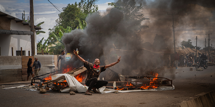 Protests in Tanzania spread after a disputed election, with the military on the streets