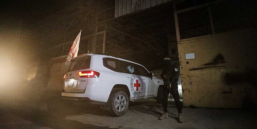 Israeli military says Red Cross transferring 4 coffins with more remains of deceased hostages