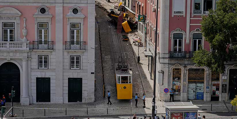 Portuguese investigators search for cause of Lisbon streetcar crash that killed 16