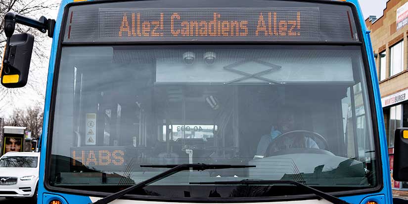 Montreal's transit agency says too expensive to display 'Go Habs Go!' before winter
