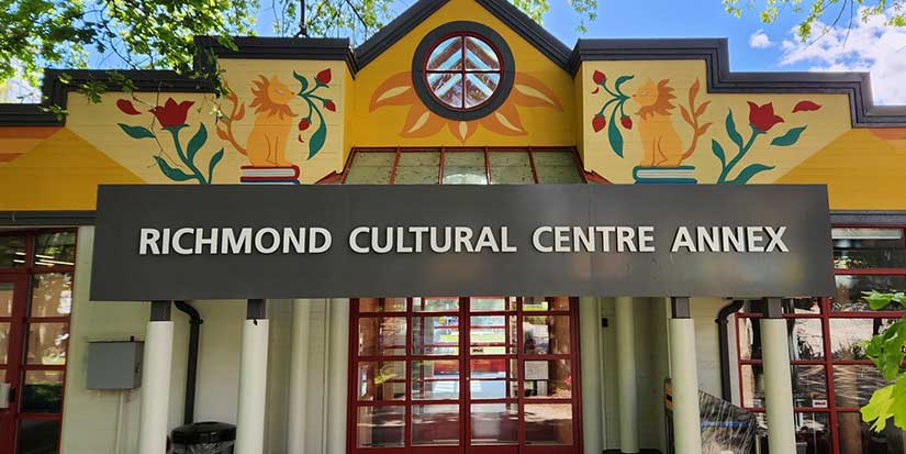 'Seasons of Colour' mural welcomes visitors at the Richmond Cultural Centre Annex