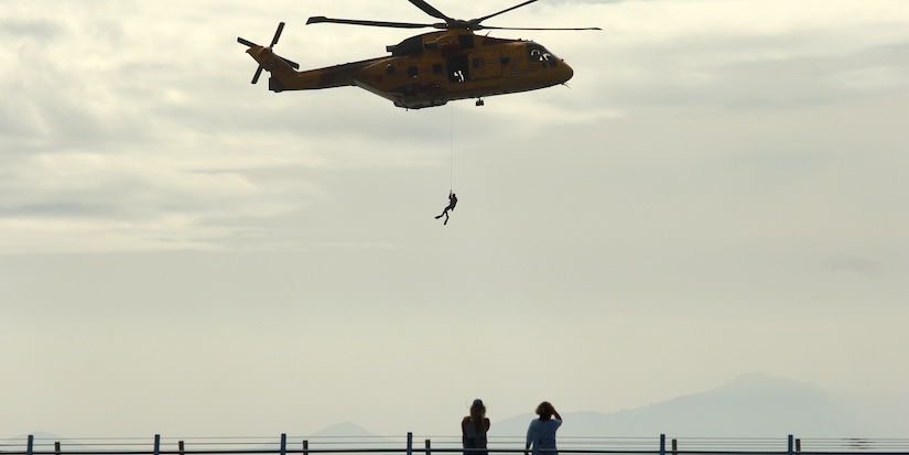 Naval member rescued off Vancouver Island after spending more than two hours in water