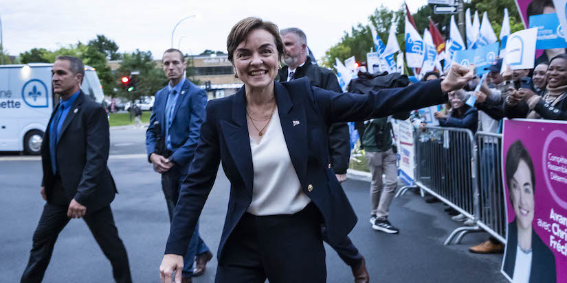 CAQ Leader Christine Fréchette's record comes under attack in Quebec debate