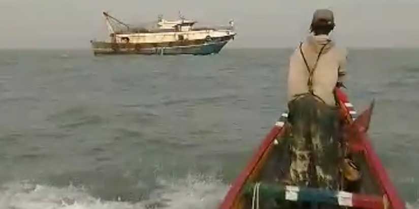 A 'sea war' brews off Gambia as desperate local fishermen attack foreign vessels, and each other