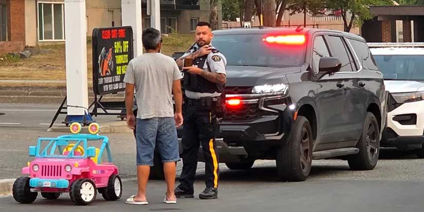 Man arrested for impaired driving of pink Barbie truck in Prince George, B.C.