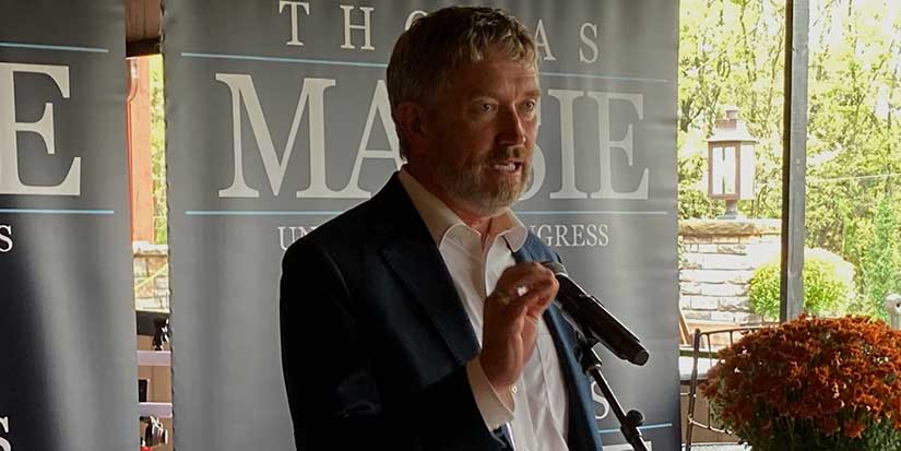 Trump-targeted GOP congressman Massie tours his Kentucky district with support from Sen. Paul