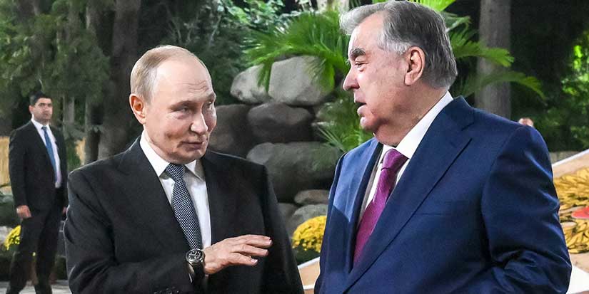 Putin is in Tajikistan for meetings with leaders of ex-Soviet leaders