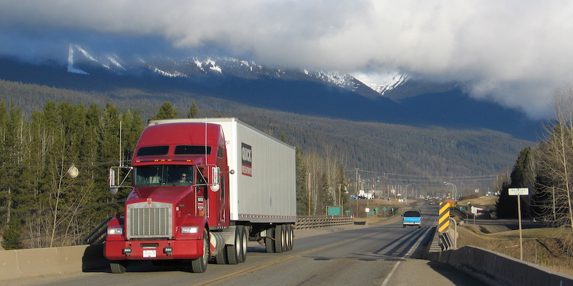Mandatory devices limit speed for commercial trucks in B.C.