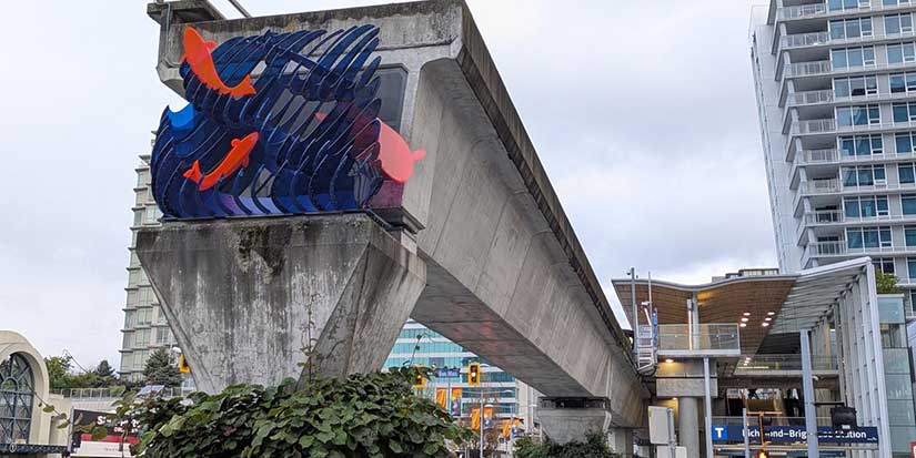 Tales in Current artwork installed at Brighouse-Terminus Station