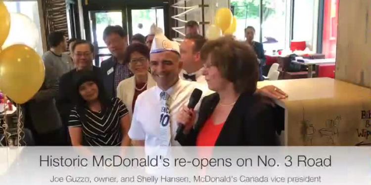 McDonald's re-opening on Wednesday, June 21, 2017.