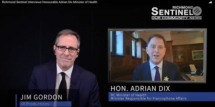 Richmond Sentinel Interviews Honourable Adrian Dix Minister of Health